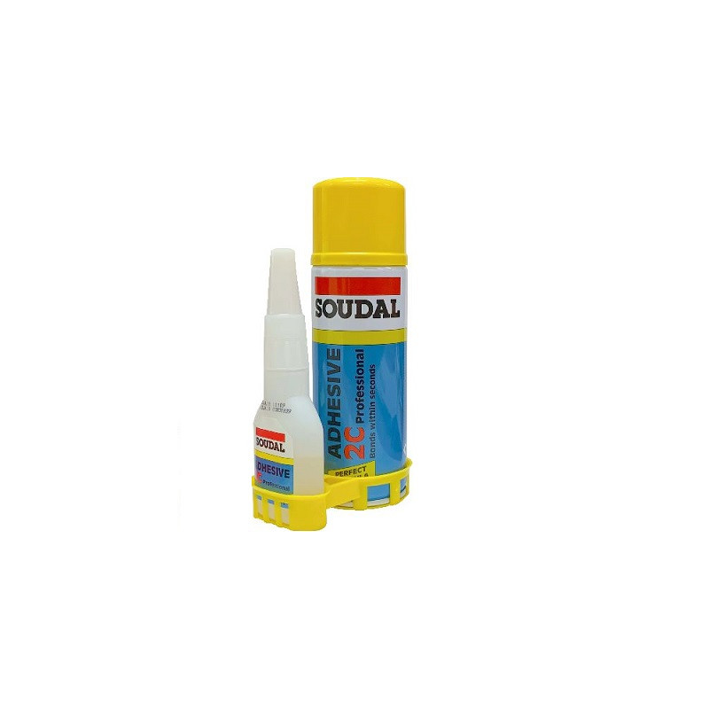 KIT DE COLLE ADHESIVE CYANOACRYLATE 100G-SOUDAL