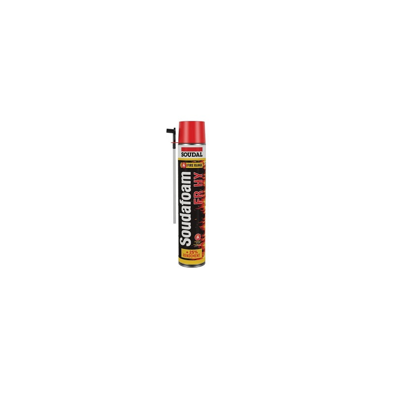 MOUSSE PU IGNIFUGE 750ML SOUDAFOAM FR HY-SOUDAL