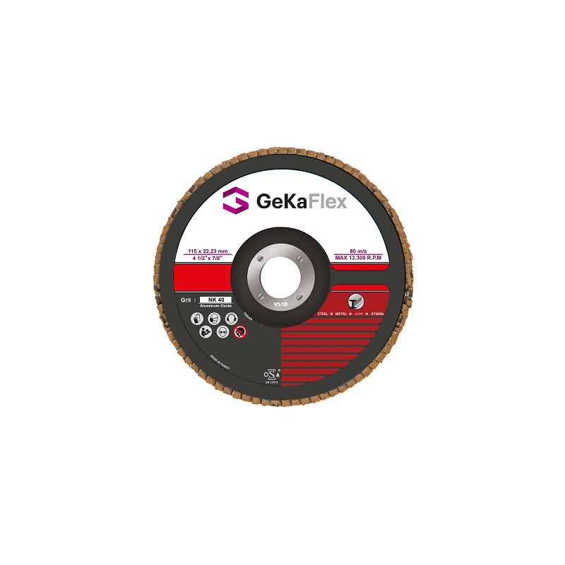 DISQUE A LAMELLE - 125MM G120 F27 BOMBE-ACIER-GEKA