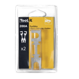 KIT 2 FUSIBLES 200A POUR CHARGEUR DEMARREUR-GYS