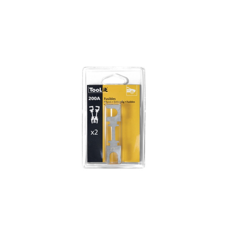 KIT 2 FUSIBLES 200A POUR CHARGEUR DEMARREUR-GYS