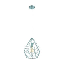 LUSTRE CARLTON FORME DIAMANT MENTHE-EGLO
