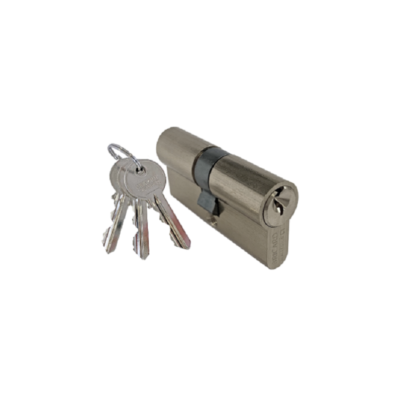 CYLINDRE PRATIC NICKEL 2 ENTRE L60MM x3CL-BRICARD