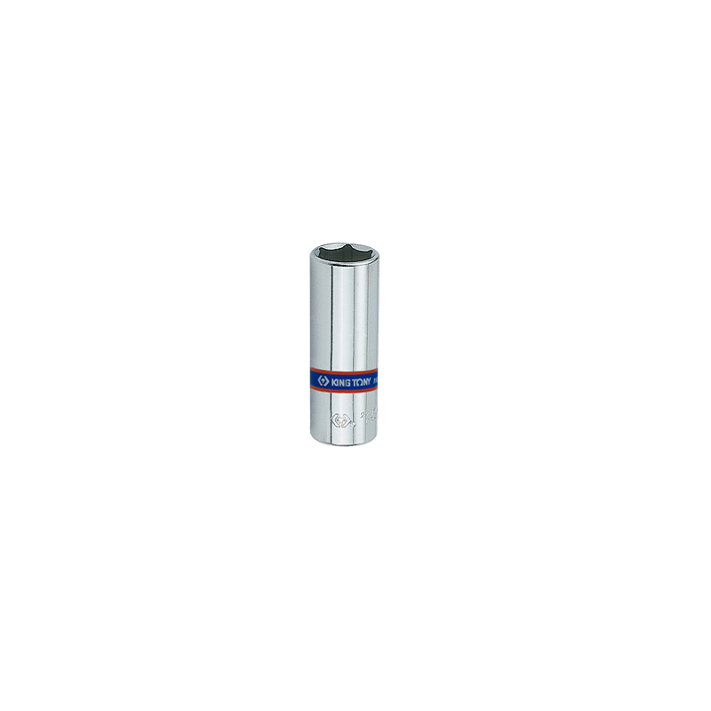 Douille longue chromée 1-4" 6 p 13mm-KINGTONY