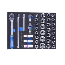 MODULE POUR SERVANTE 37PCS DOUILLE 1-2"+ACCESSOIRE