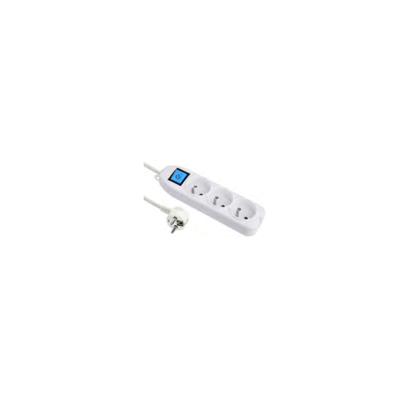RALLONGE 3 PRISE|INTER.|3G1x1,5M-ELECTRALINE