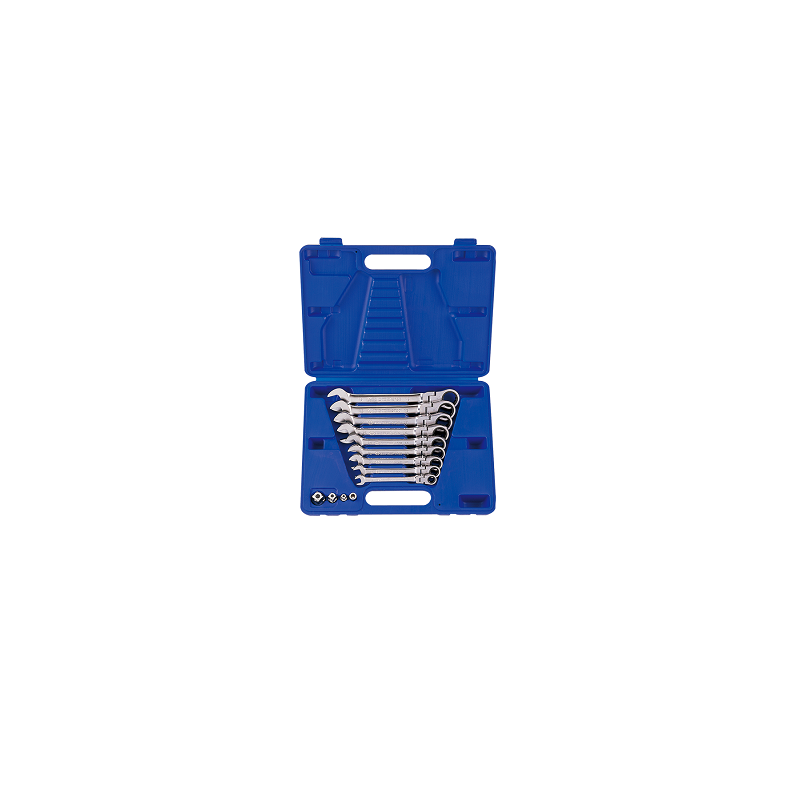 COFFRET 13PC-CLE MIXTE CLIQUET+ADAPTATEUR-KINGTONY