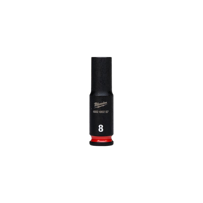 DOUILLE LONGUE A CHOC 1-4" 6P 08MM-MILWAUKEE