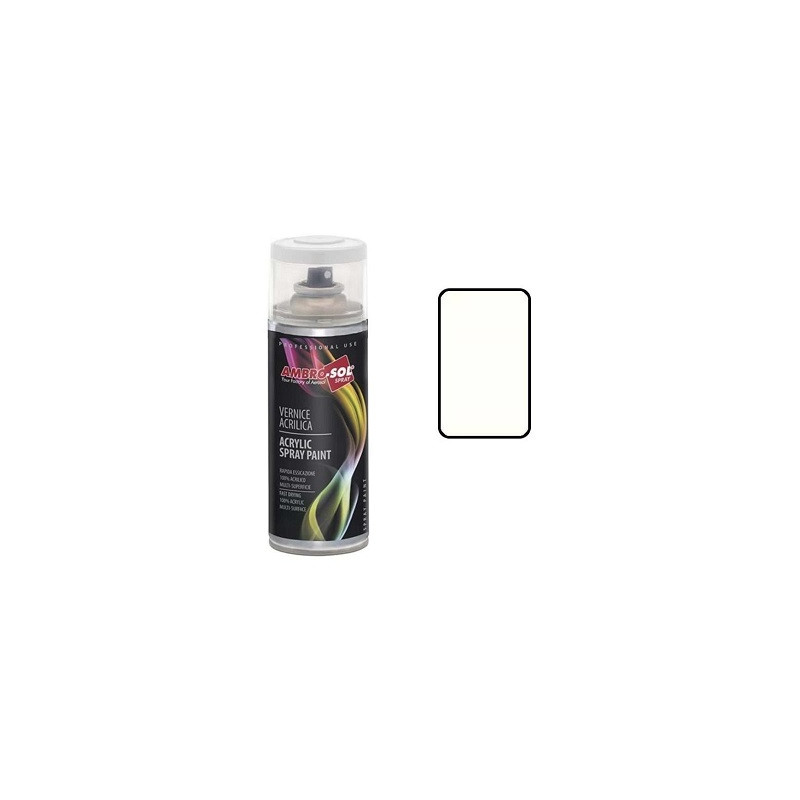 AEROSOL-PEINTURE BLANC MAT RAL9010 400ML-AMBROSOL