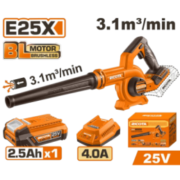 SOUFFLEUR BRUSHLES 3,1M³-MIN 25V-2.5AH X1-RICOTA