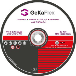 DISQUE A COUPER-- 230MMX3MM-ACIER-GEKA