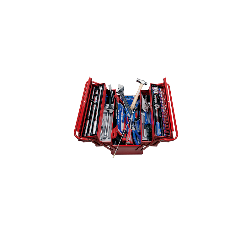 CAISSE A OUTILS 132 PCS A TROIS SECTIONS-KINGTONY