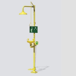 COMBINE DOUCHE+LAVE YEUX A PÉDALE-GALVA+ABS-CA