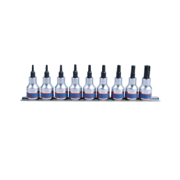JEU DE 9 EMBOUTS TORX 3-8' T10-T50