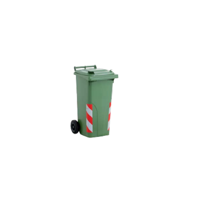 CONTENEUR A DECHETS 120 L PEHD +2 ROUES 200MM