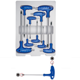 JEU DE 9 CLES MALES TORX EN L SANS TROU-KINGTONY