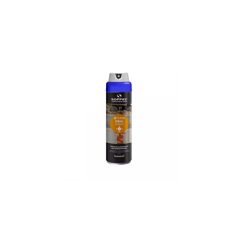 AEROSOL-TRACEUR CHANTIER BLEU 360° 500ML-SOPPEC