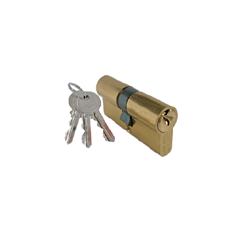 CYLINDRE PRATIC LAITON 2 ENTRE L60MM x3CL-BRICARD
