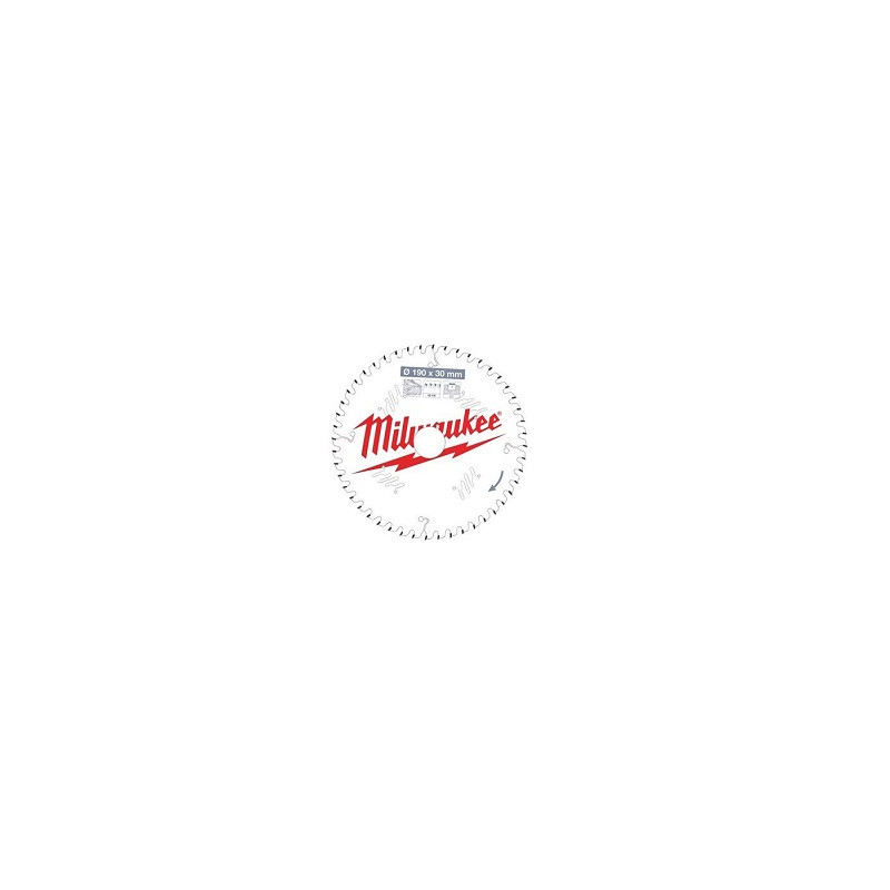 DISQUE SCIE CIRCULAIRE BOIS -190X30X2,1-MILWAUKEE