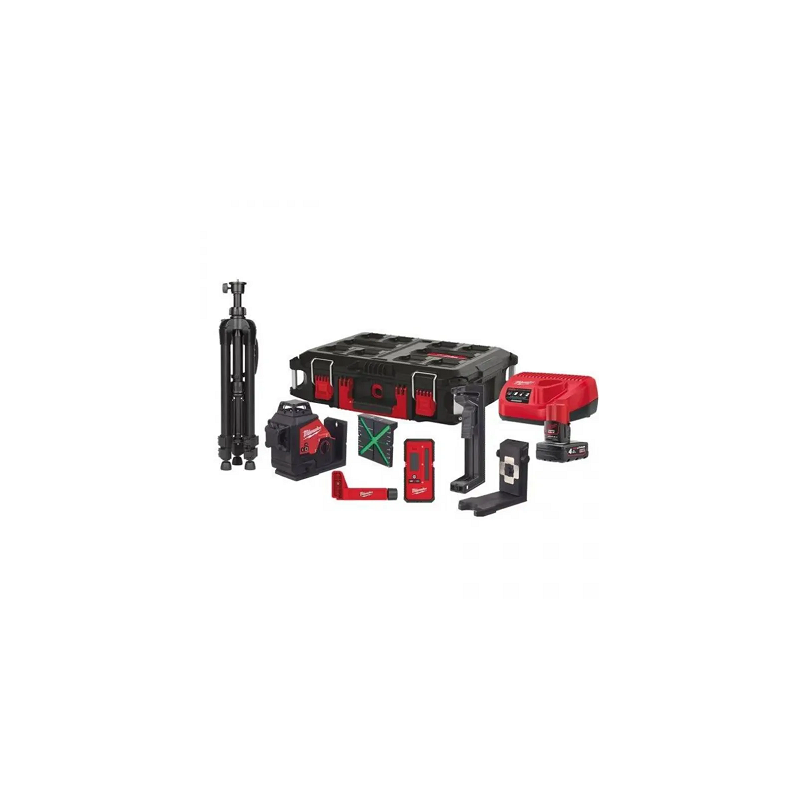 NIVEAU LASER-3 DIODE VERTE-M12-3PL-401P-MILWAUKEE
