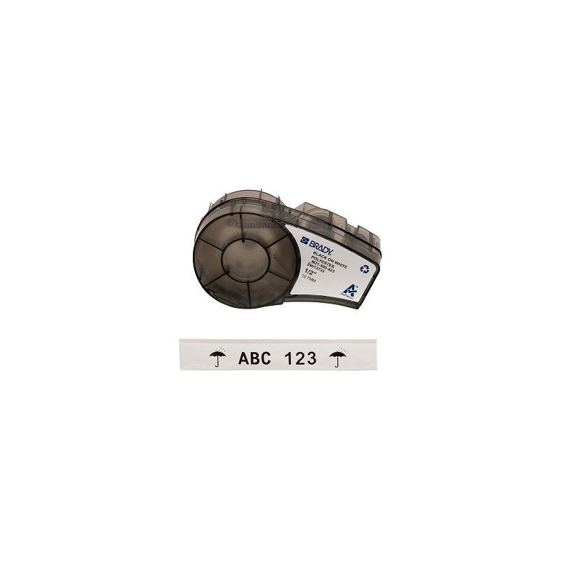 CARTOUCHE ETIQUETTES P.ESTER BLC 6,4Mx12,7MM-BRADY