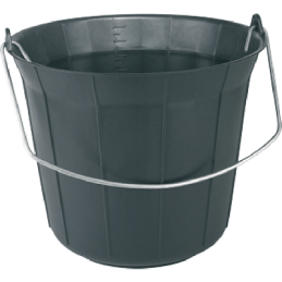 SEAU DE MACON GRADUE 11 LITRES ECO NOIR-NOVAP