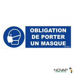 PANNEAU POLYSTYRENE"PORT MASQUE OBLIGATOIRE"