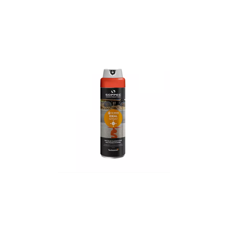 AEROSOL-TRACEUR CHANTIER ROUGE 360° 500ML-SOPPEC