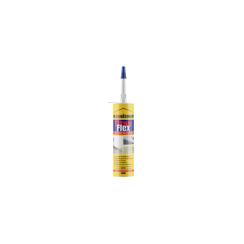 MASTIC POLYURETHANE BLANC  310ml TITAN
