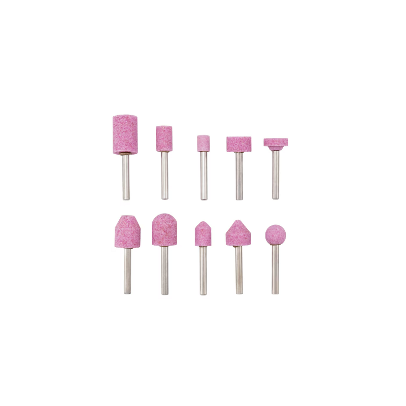 JEU DE 10 FRAISES SUR TIGE EN CERAMIQUE ROSE-WURTH