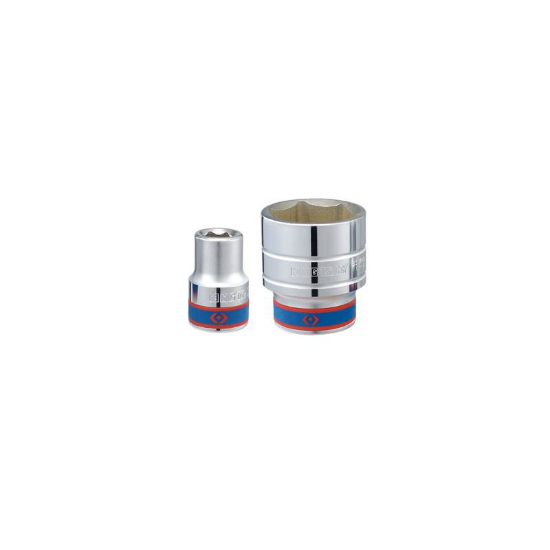Douille courte chromée 3-4" 6 p 27mm-KINGTONY Douille courte chromée 3-4" 6 p 27mm-KINGTONY