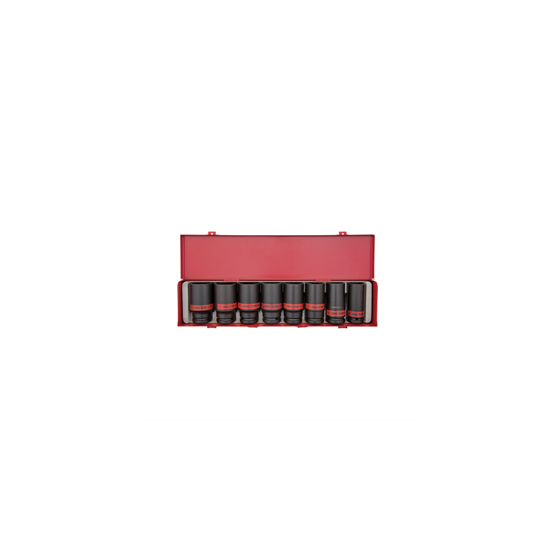 COFFRET 08 DOUILLES LONG 3-4"-6P A CHOC -KINGTONY
