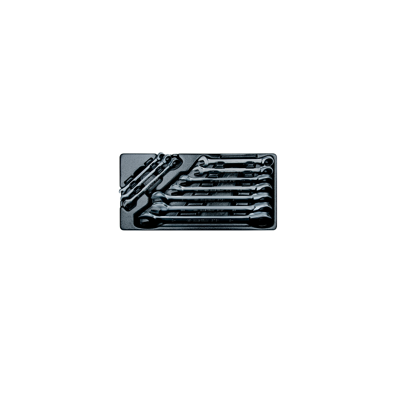 MODULE POUR SERVANTE 10PCS CLE MIXTE A CLIQUET MODULE POUR SERVANTE 10PCS CLE MIXTE A CLIQUET