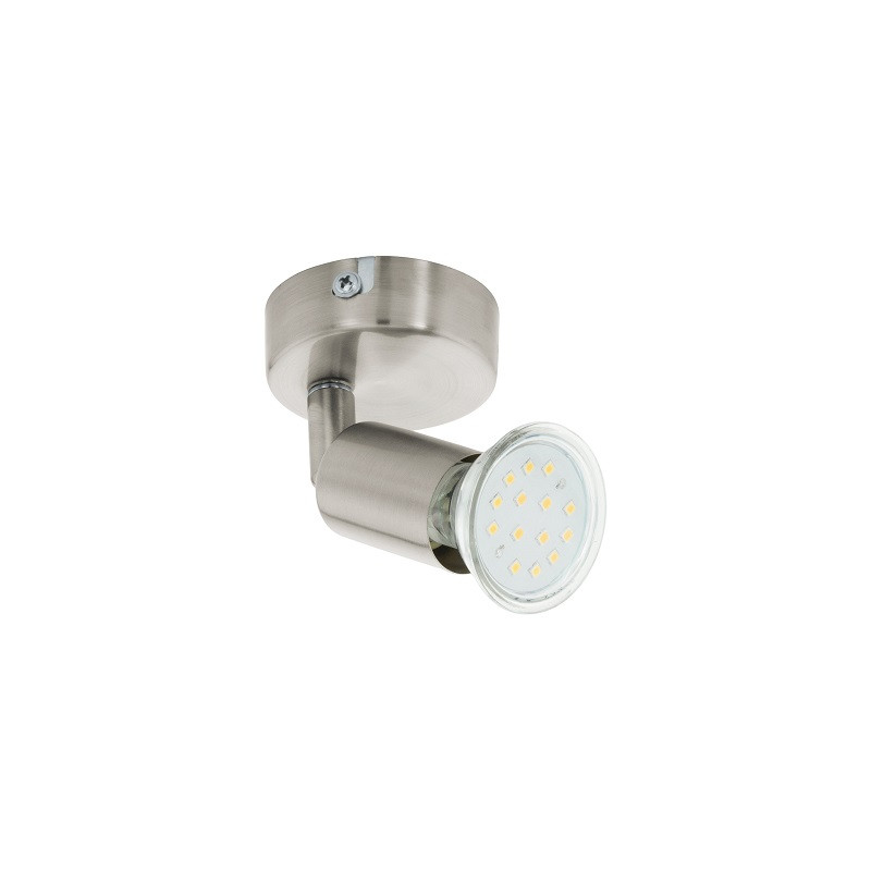 PLAFONNIER 1 SPOT BUZZ-LED NICKEL MAT Ø60MM-EGLO PLAFONNIER 1 SPOT BUZZ-LED NICKEL MAT Ø60MM-EGLO