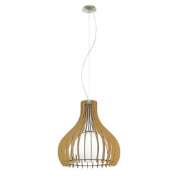 LUSTRE TINDORI ERABLE NICKELE Ø500MMx1,5M-EGLO