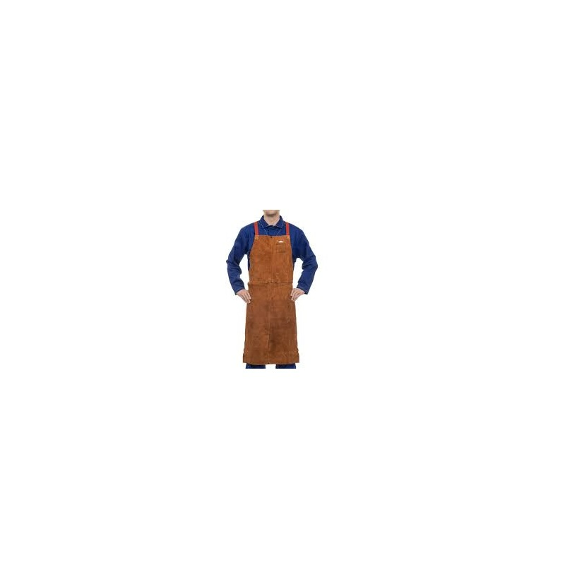 TABLIER SOUDEUR CUIR CROUTE BOVIN-T:122CM-WELDAS