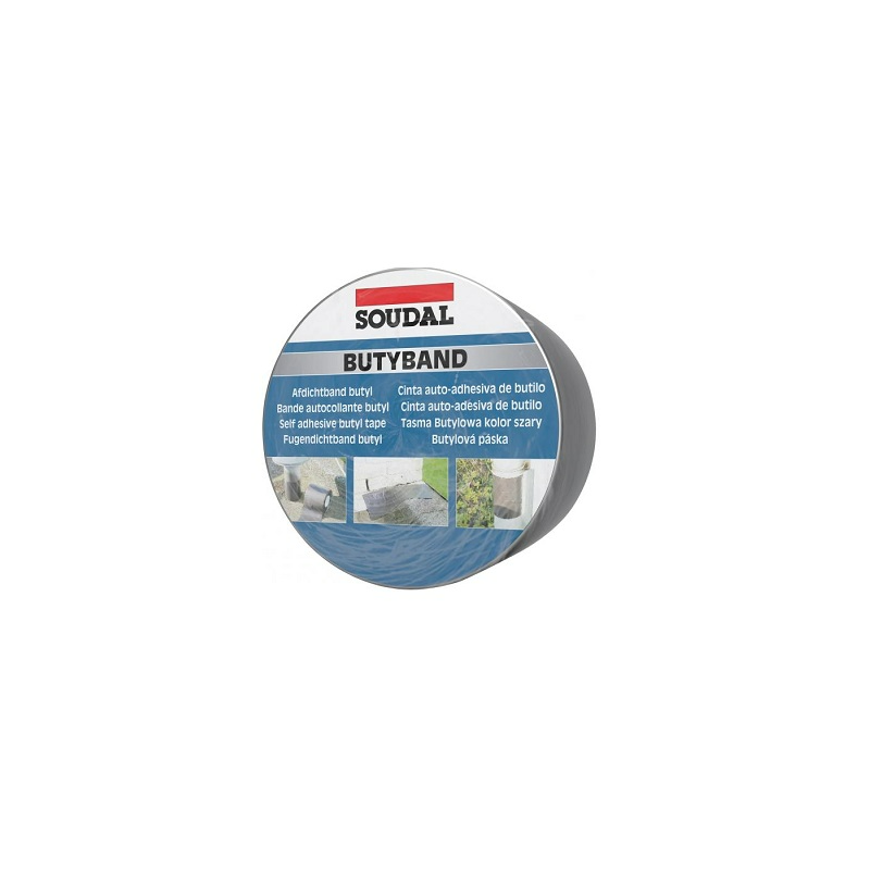 BANDE D'ETANCHEITE BUTYBAND PLOMB 100MMX10M-SOUDAL