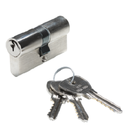 CYLINDRE ALPHA NICKEL 2 ENTRE L59MM x3CL-BRICARD