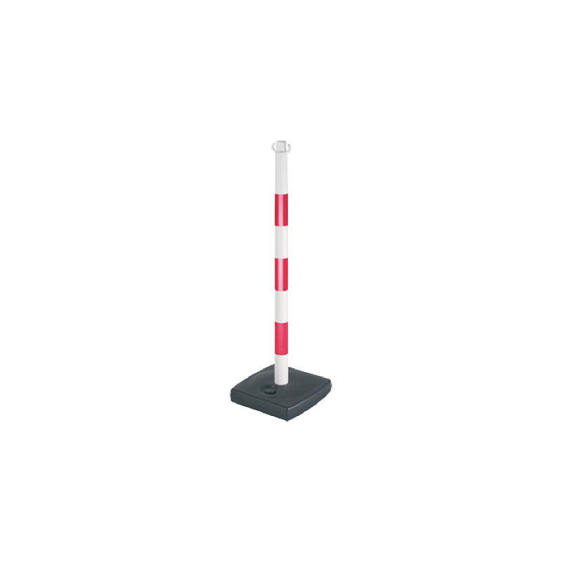 POTEAU SIGNALISATION PVC R-B SUR SOCLE 4KG NOVAP POTEAU SIGNALISATION PVC R-B SUR SOCLE 4KG NOVAP