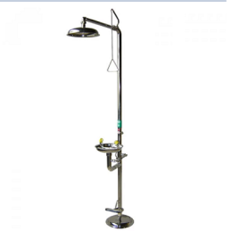 COMBINE DOUCHE+LAVE YEUX A PÉDALE-TOUT EN INOX-CA