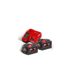 PACK BATTERIE NRG (2X9AH)+CHARGEUR RAPID-MILWAUKEE