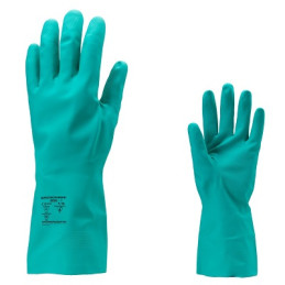 GANTS CHIMIQUES NITRILEVERT L:33CMT8-COVERGUARD
