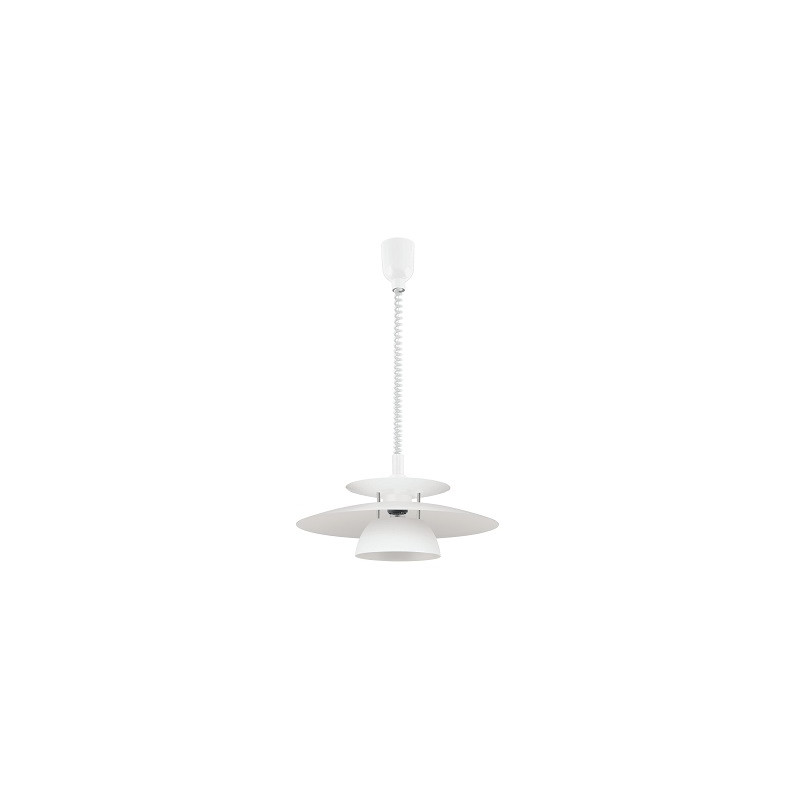 LUSTRE BRENDA 2 ABAT JOURS ACIER BLANC CHROME-EGLO LUSTRE BRENDA 2 ABAT JOURS ACIER BLANC CHROME-EGLO
