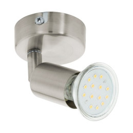 PLAFONNIER 1 SPOT BUZZ-LED NICKEL MAT -60MM-EGLO