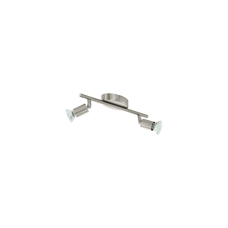 PLAFONNIER 2 SPOTS BUZZ-LED NICKEL MAT 285MM-EGLO PLAFONNIER 2 SPOTS BUZZ-LED NICKEL MAT 285MM-EGLO