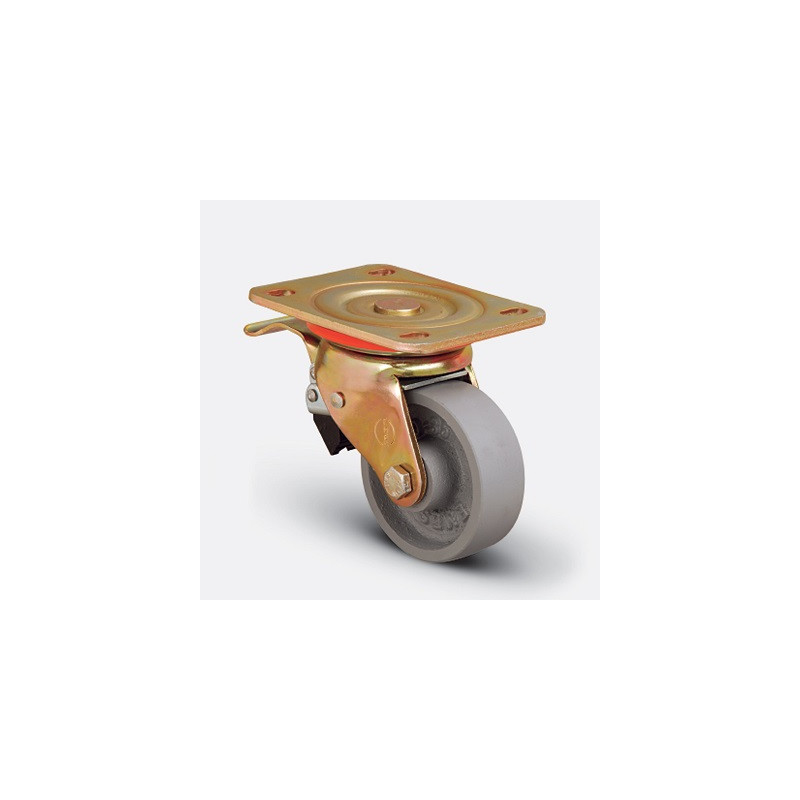 ROULETTE FONTE PIVOTANTE SANS JANTE-100X35MM-EMES