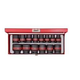 COFFRET 14 PCS-DOUILLES COURTES 1-2"-A CHOC-KT