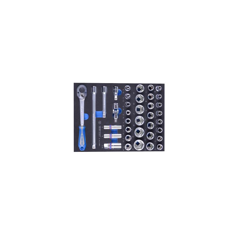 MODULE POUR SERVANTE 37PCS DOUILLE 1-2"+ACCESSOIRE