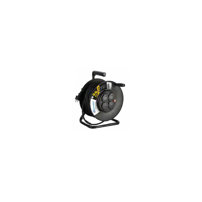 ENROULEUR CABLE 4 PRISE|3G1,5x40M-ELECTRALINE ENROULEUR CABLE 4 PRISE|3G1,5x40M-ELECTRALINE