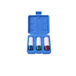 JEU 3 PCS-DOUILLES LONGUES 1/2" A CHOC-KINGTONY